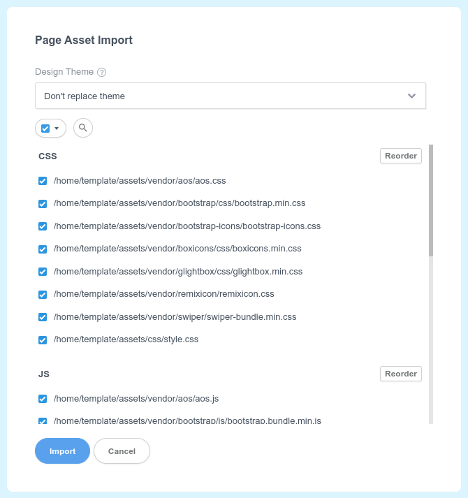 html import